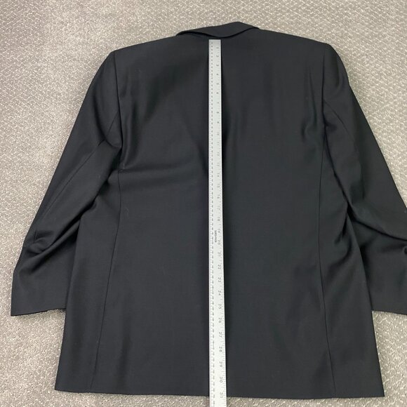 Jack Victor Tuxedo Jacket 44R Pants 38R Black Men's Formal Wear Duke Super 100s - Picture 10 of 16